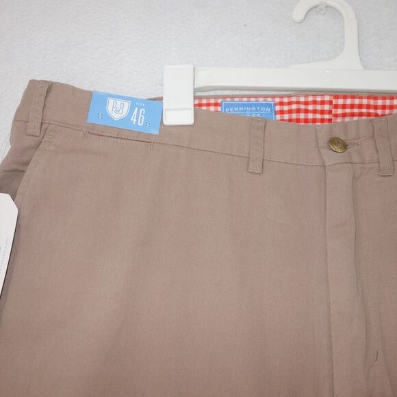 NEW Pennington & Bailes FanPants Khakis Tan Chinos Pants Size 46" Unhemmed - Picture 4 of 8